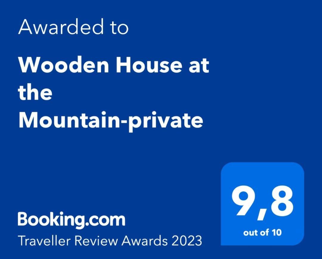 Wooden House At The Mountain-Private Guest House Paranimfoi Bagian luar foto